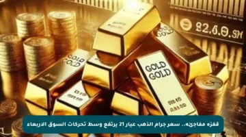 قفزة مفاجئة.. سعر جرام الذهب عيار 21 يرتفع وسط تحركات السوق الأربعاء